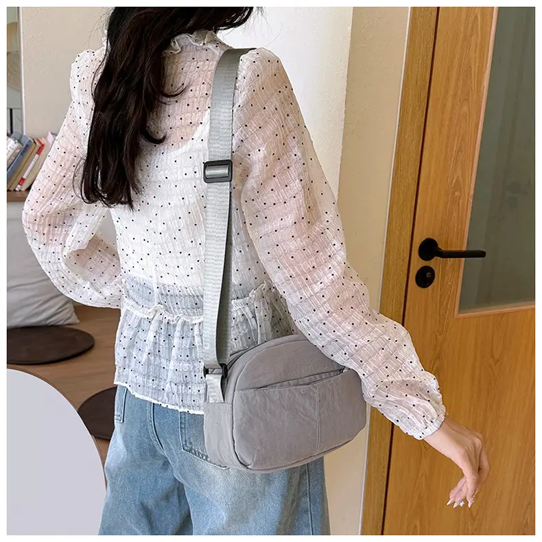 Small Square Canvas Shoulder Bag for Women Men — feature 32