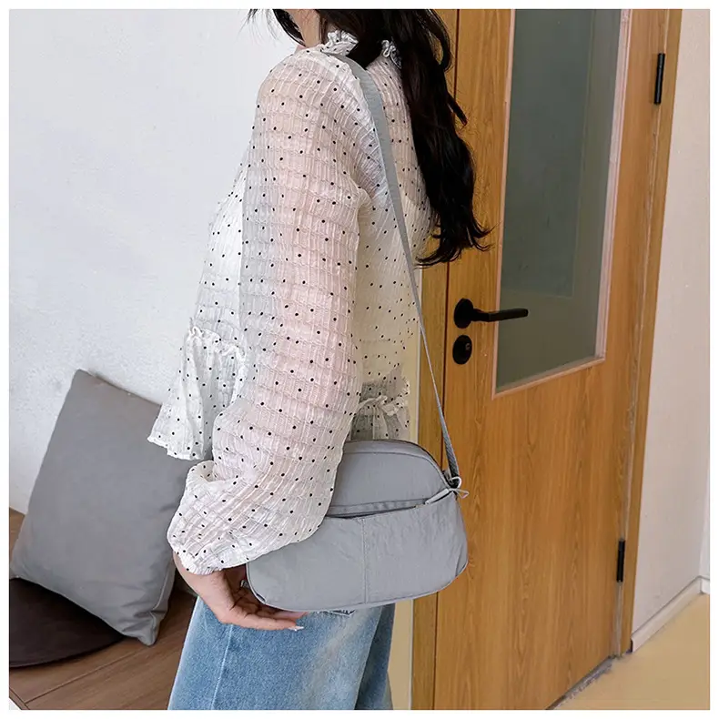Small Square Canvas Shoulder Bag for Women Men — feature 34