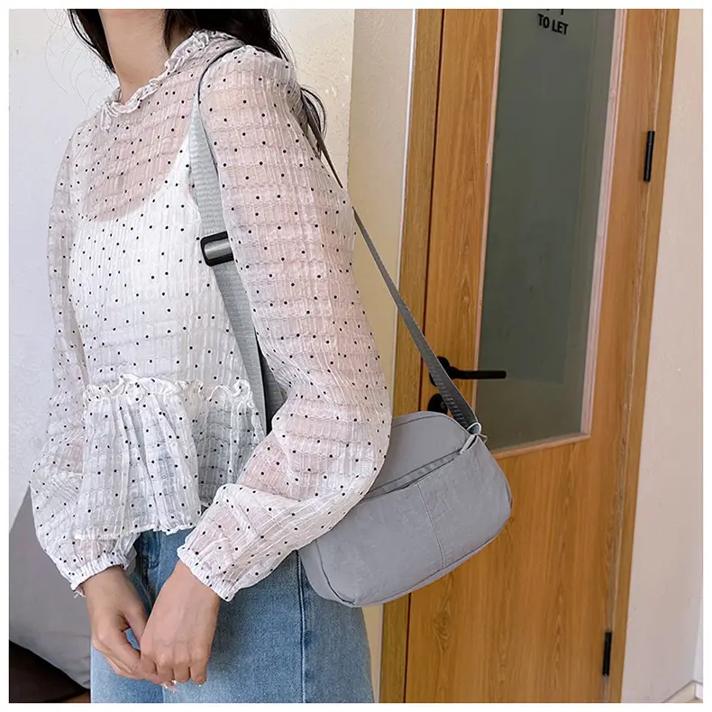 Small Square Canvas Shoulder Bag for Women Men — feature 35