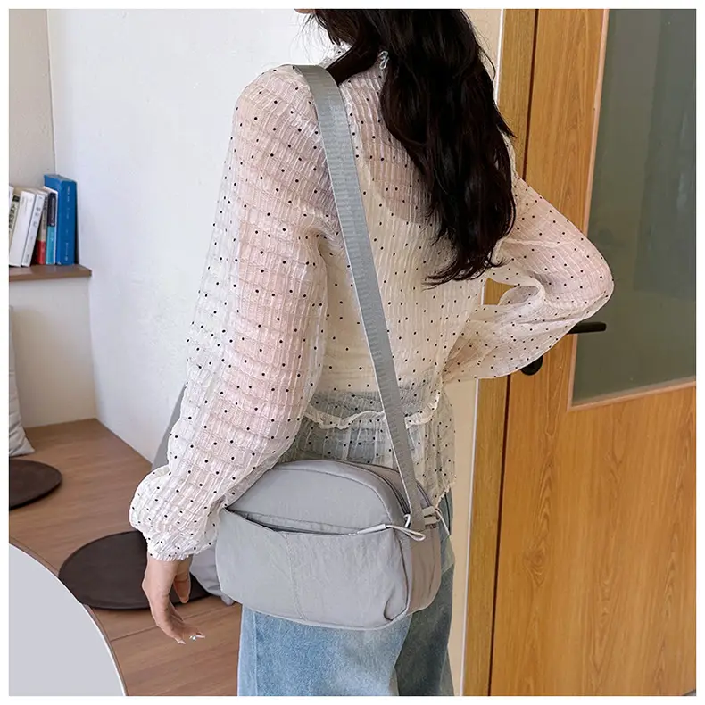 Small Square Canvas Shoulder Bag for Women Men — feature 36