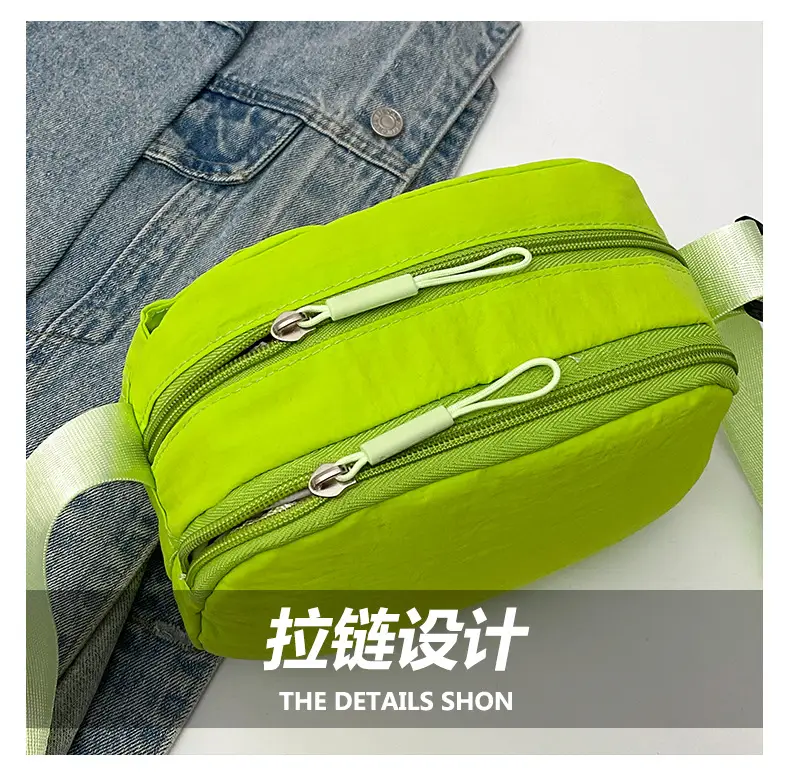 Small Square Canvas Shoulder Bag for Women Men — feature 5