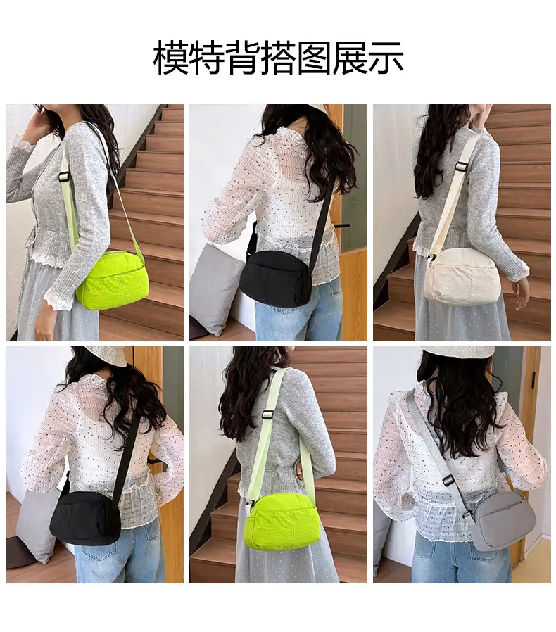 Small Square Canvas Shoulder Bag for Women Men — feature 9