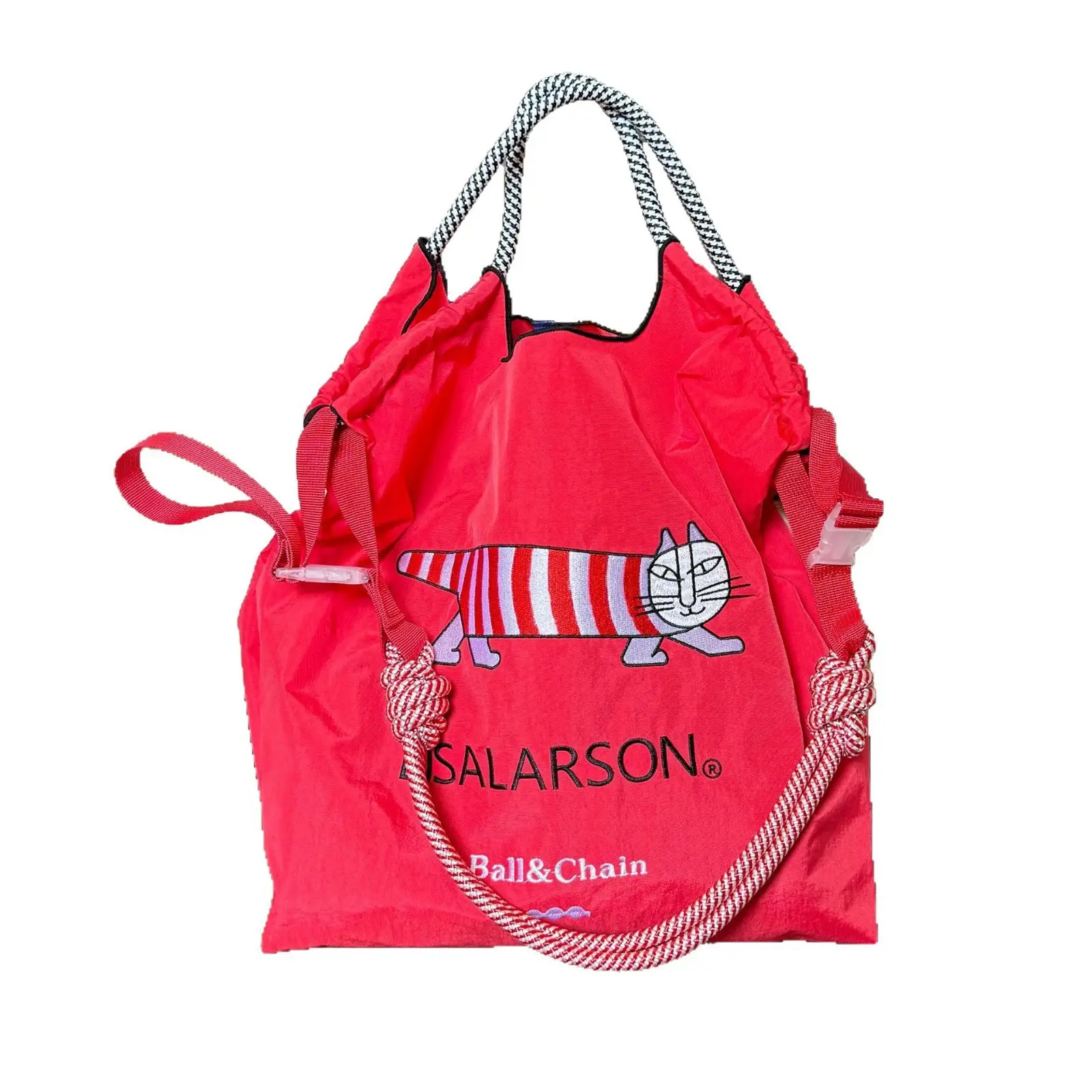 Lis Alarson Embroidered Nylon Shoulder Bag for Women - Image 8