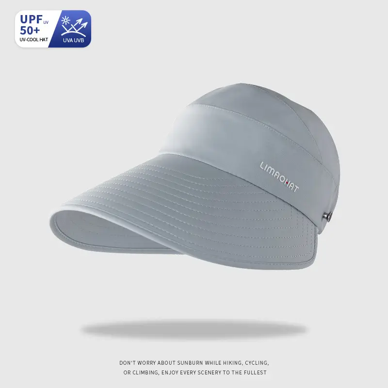 Women Ice Silk Open Top Sun Hat Large Circumference