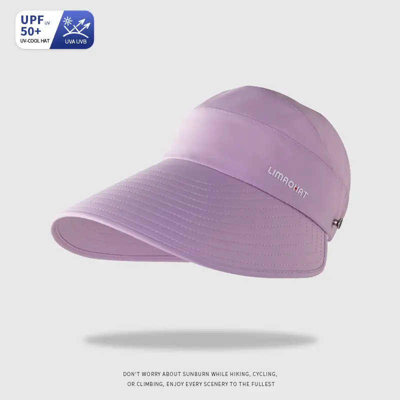 Women Ice Silk Open Top Sun Hat Large Circumference