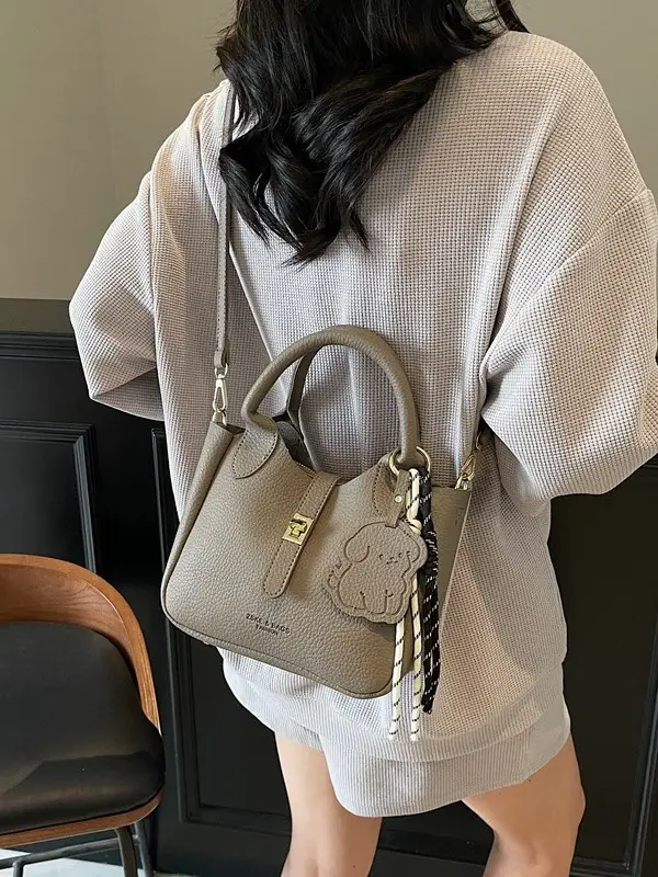 Yellow Portable Vegetable Basket Bag for Women - Image 8