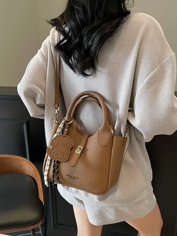 Yellow Portable Vegetable Basket Bag for Women - Image 9