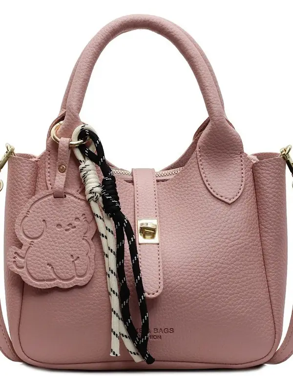 Yellow Portable Vegetable Basket Bag for Women - Image 11