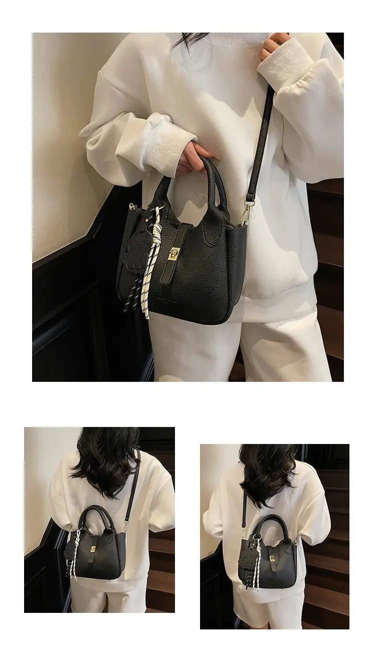 Yellow Portable Vegetable Basket Bag for Women — feature 14