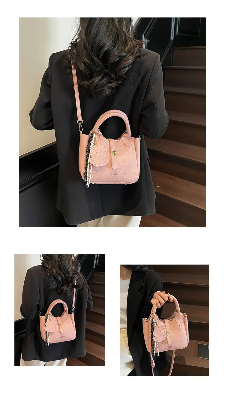 Yellow Portable Vegetable Basket Bag for Women — feature 16