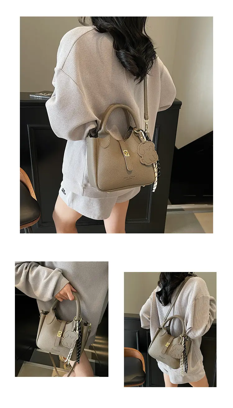 Yellow Portable Vegetable Basket Bag for Women — feature 17