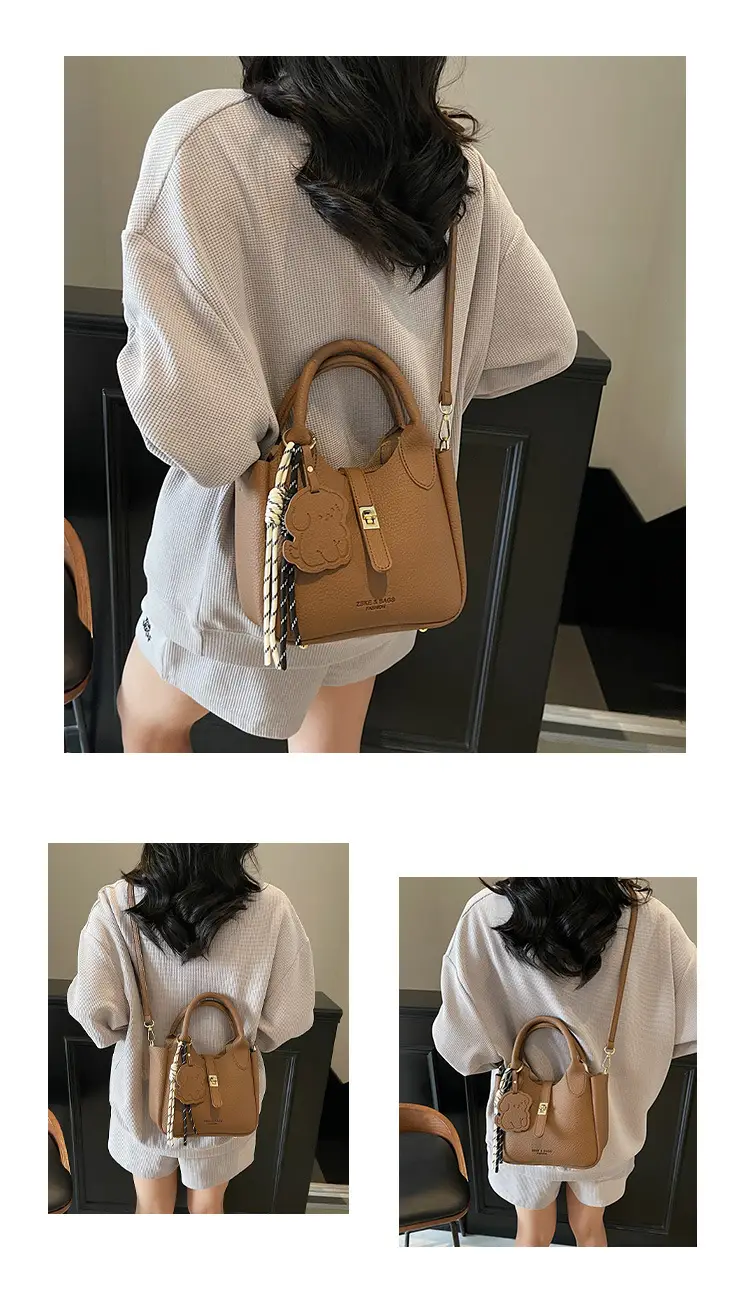 Yellow Portable Vegetable Basket Bag for Women — feature 18