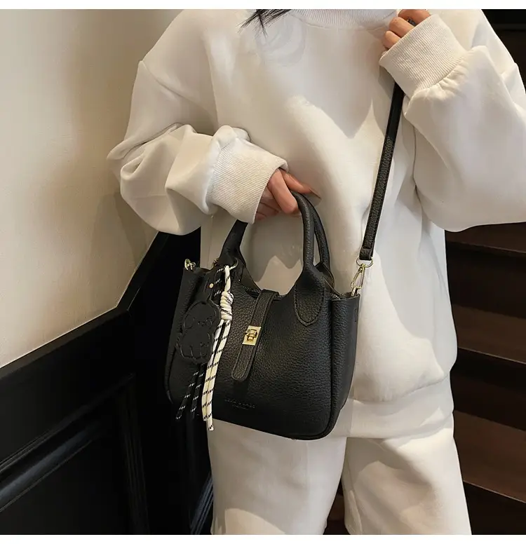 Yellow Portable Vegetable Basket Bag for Women — feature 19