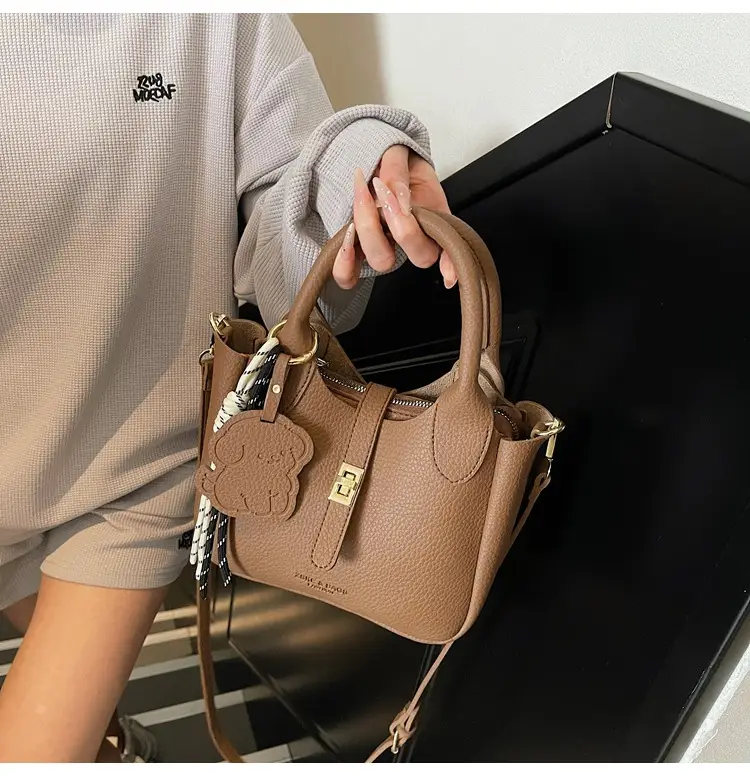 Yellow Portable Vegetable Basket Bag for Women — feature 30
