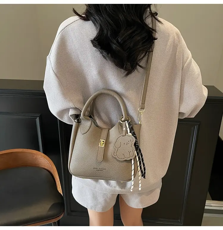 Yellow Portable Vegetable Basket Bag for Women — feature 32