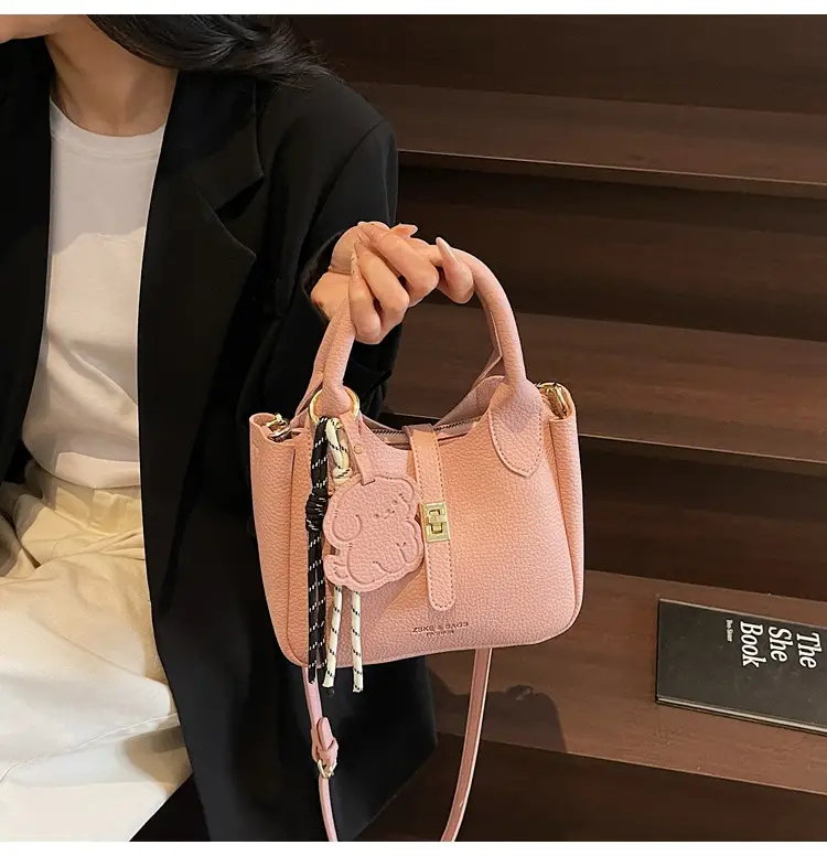 Yellow Portable Vegetable Basket Bag for Women — feature 37