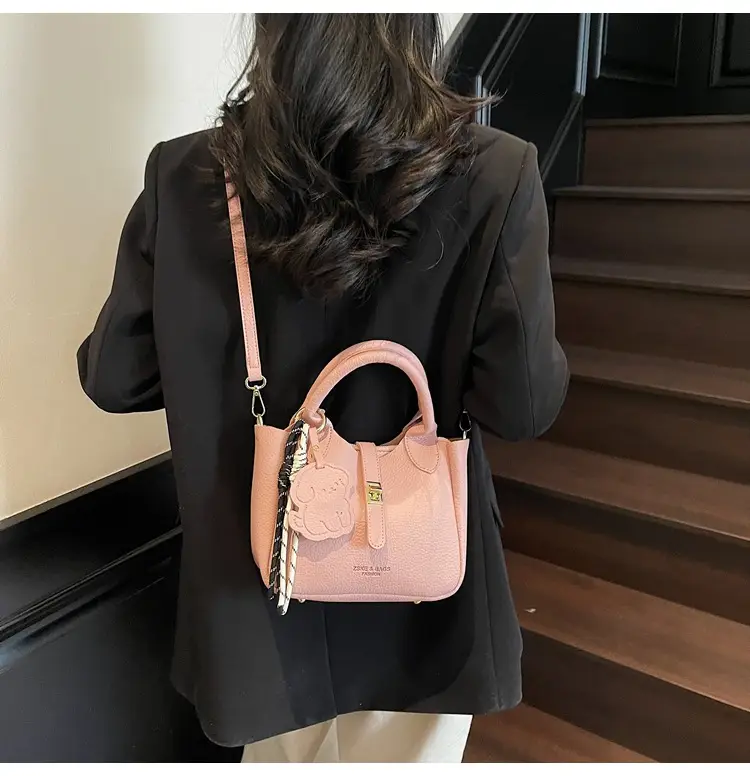 Yellow Portable Vegetable Basket Bag for Women — feature 38