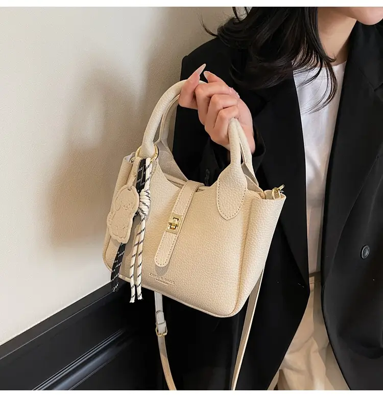 Yellow Portable Vegetable Basket Bag for Women — feature 39