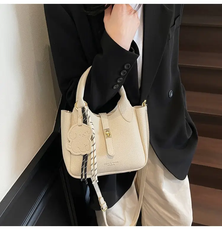 Yellow Portable Vegetable Basket Bag for Women — feature 40