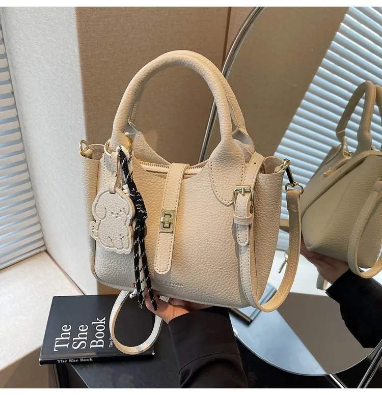 Yellow Portable Vegetable Basket Bag for Women — feature 44
