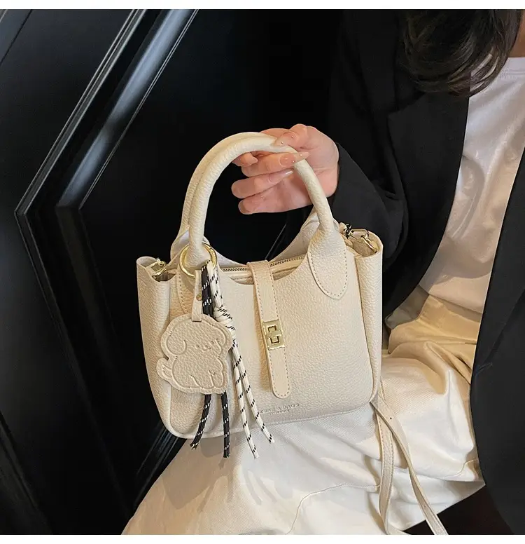 Yellow Portable Vegetable Basket Bag for Women — feature 46