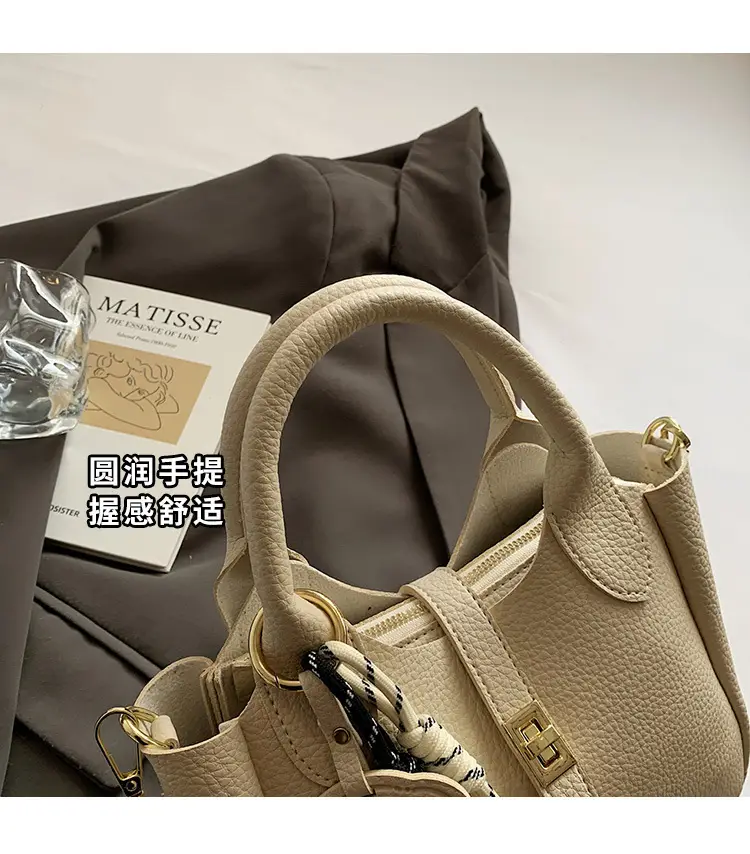 Yellow Portable Vegetable Basket Bag for Women — feature 6