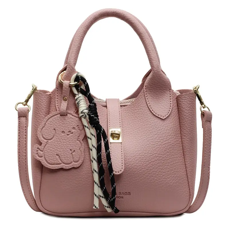 Yellow Portable Vegetable Basket Bag for Women - Image 2