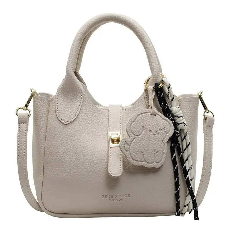 Yellow Portable Vegetable Basket Bag for Women - Image 3
