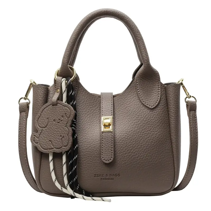 Yellow Portable Vegetable Basket Bag for Women - Image 4