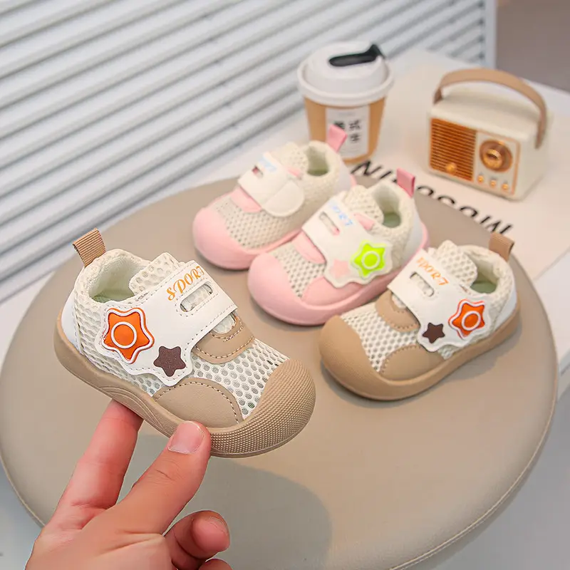 Spring and Summer New Style Cut Out Baby Boy Toddler Shoes Non-Slip Toddler Soft Sole Breathable Girls Mesh Shoes Sports Baby Shoes - Image 3