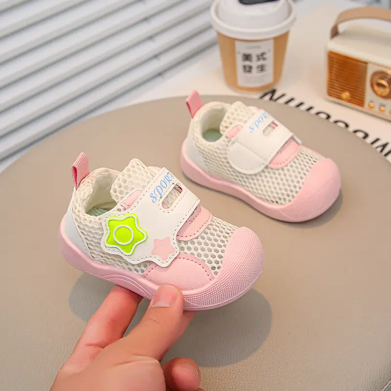 Spring and Summer New Style Cut Out Baby Boy Toddler Shoes Non-Slip Toddler Soft Sole Breathable Girls Mesh Shoes Sports Baby Shoes - Image 5
