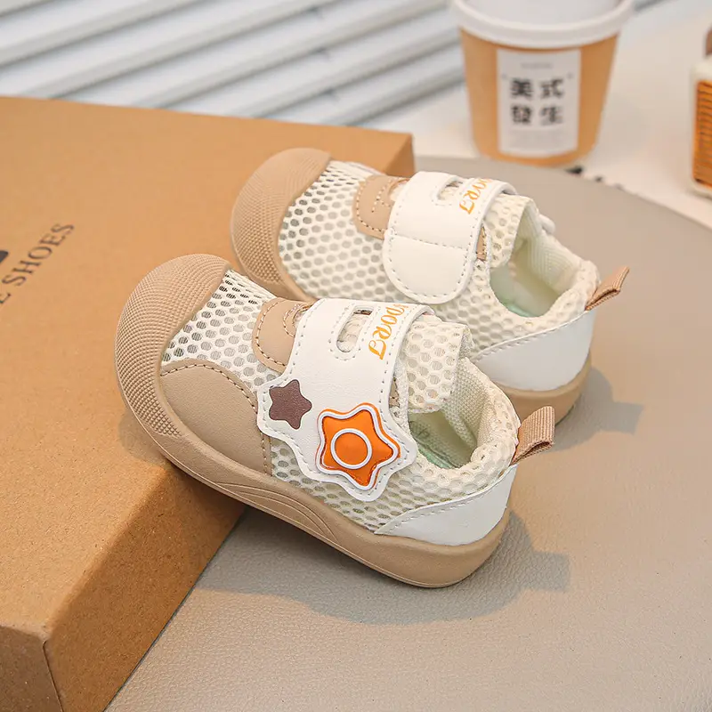 Spring and Summer New Style Cut Out Baby Boy Toddler Shoes Non-Slip Toddler Soft Sole Breathable Girls Mesh Shoes Sports Baby Shoes - Image 6