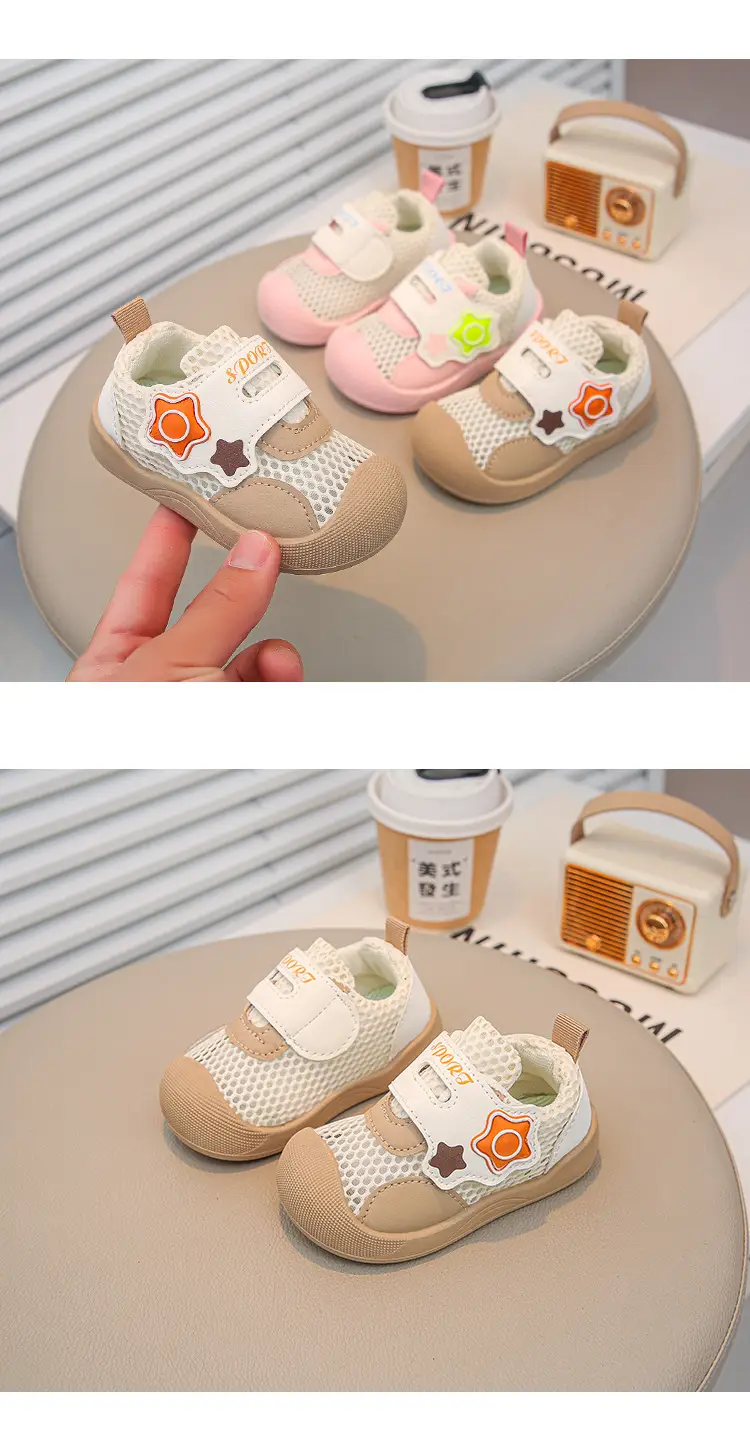 Spring and Summer New Style Cut Out Baby Boy Toddler Shoes Non-Slip Toddler Soft Sole Breathable Girls Mesh Shoes Sports Baby Shoes — feature 10