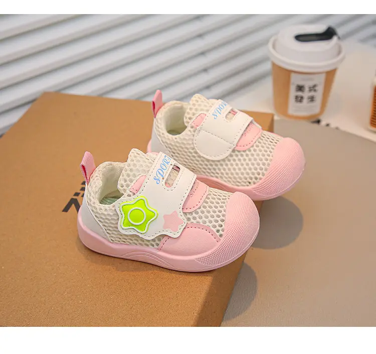 Spring and Summer New Style Cut Out Baby Boy Toddler Shoes Non-Slip Toddler Soft Sole Breathable Girls Mesh Shoes Sports Baby Shoes — feature 16