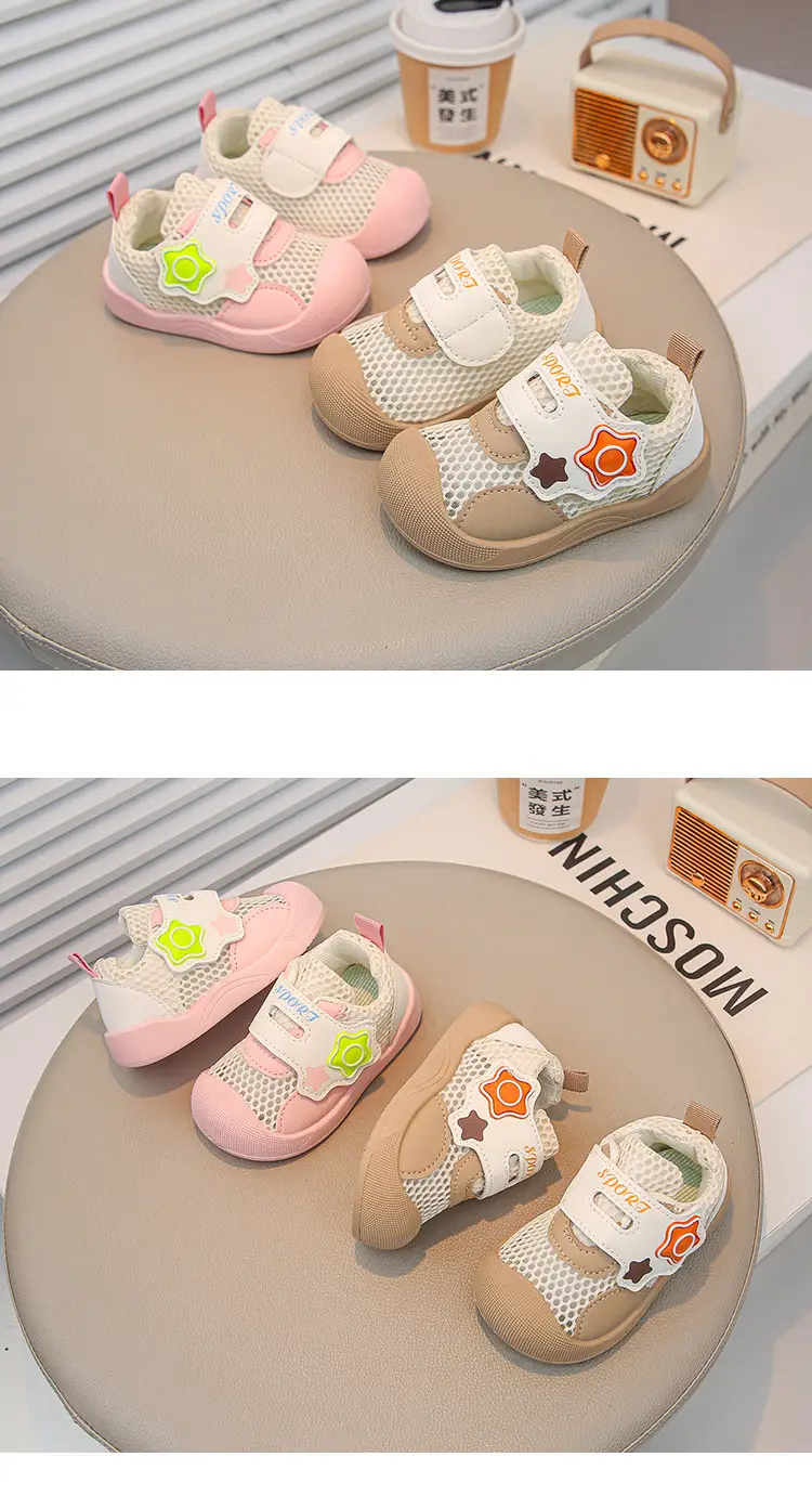 Spring and Summer New Style Cut Out Baby Boy Toddler Shoes Non-Slip Toddler Soft Sole Breathable Girls Mesh Shoes Sports Baby Shoes — feature 9