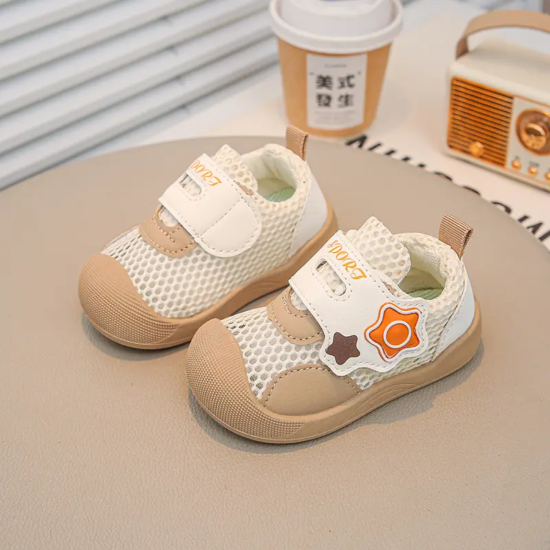 Spring and Summer New Style Cut Out Baby Boy Toddler Shoes Non-Slip Toddler Soft Sole Breathable Girls Mesh Shoes Sports Baby Shoes - Image 2