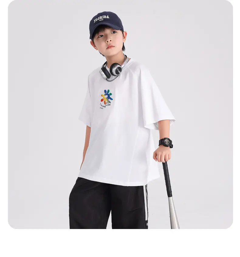 Boys Cotton T-Shirt Black Graphic 2026 — feature 15