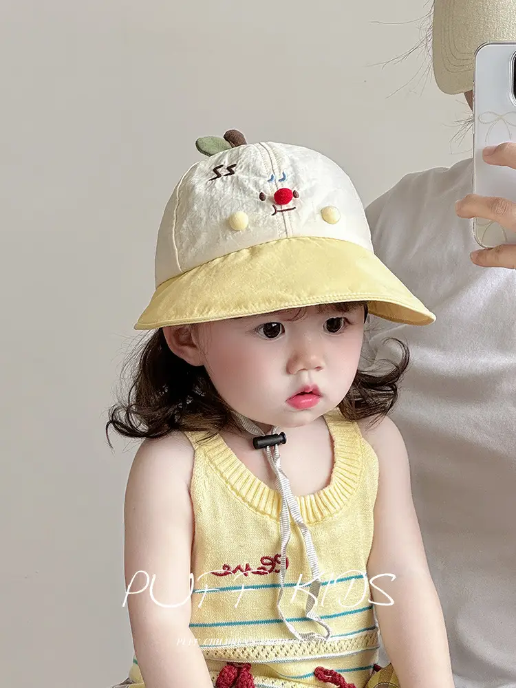 Baby Apple Hat Green Balaclava Travel Sun Hat — feature 2