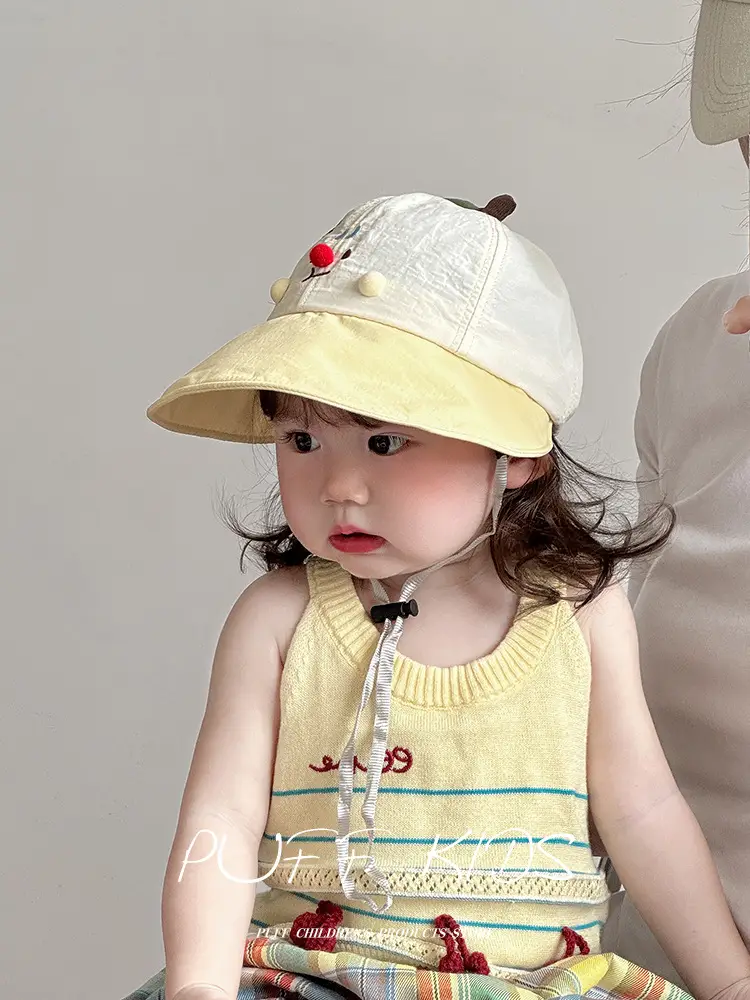 Baby Apple Hat Green Balaclava Travel Sun Hat — feature 4