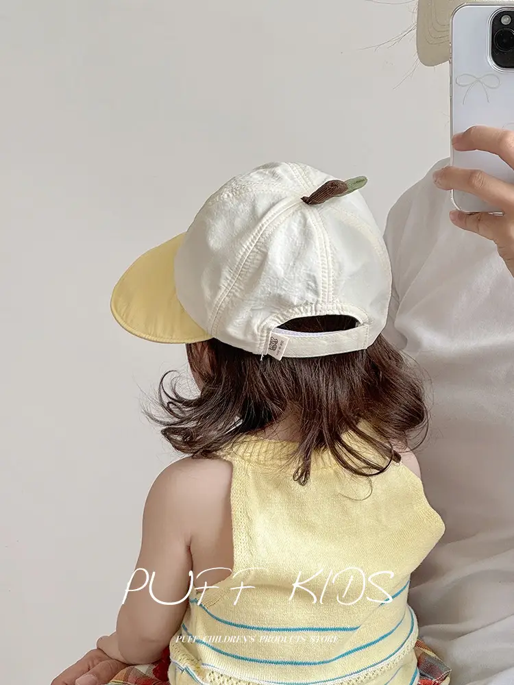 Baby Apple Hat Green Balaclava Travel Sun Hat — feature 5
