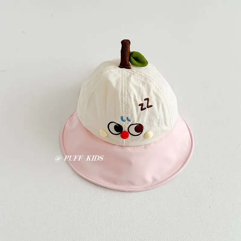 Baby Apple Hat Green Balaclava Travel Sun Hat - Image 2