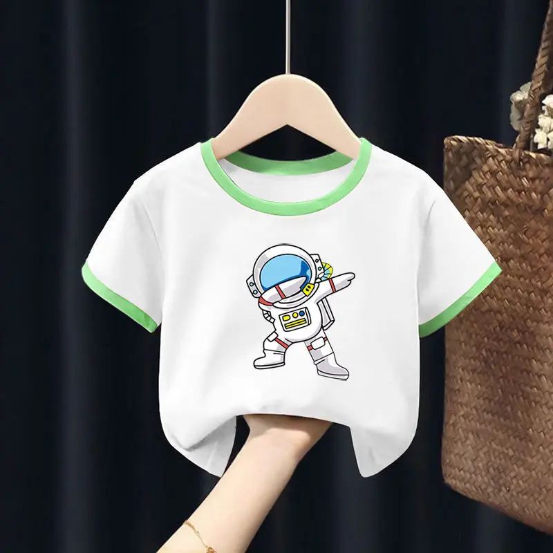 Doraemon Cotton T-Shirt for Baby Girl White Orange - Image 31