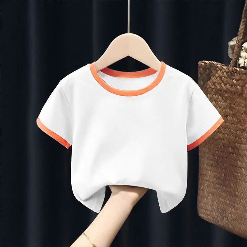 Doraemon Cotton T-Shirt for Baby Girl White Orange - Image 35