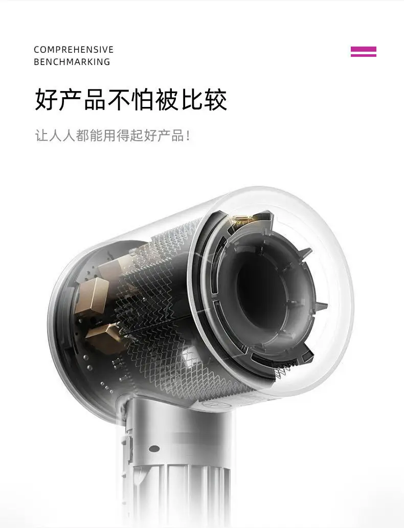 Leafless Hair Dryer with Negative Ion & Silent Operation — feature 10