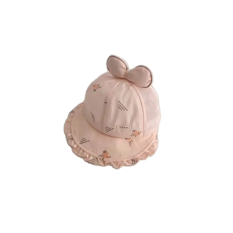 Baby Sun Hat with Bow for Girls, Breathable Mesh, 1 Pc - Image 8