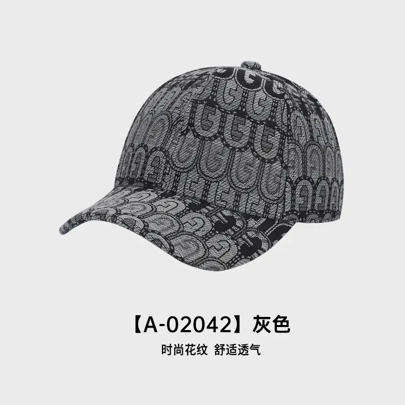 Women's Red Patterned Baseball Cap with Visor - Image 2