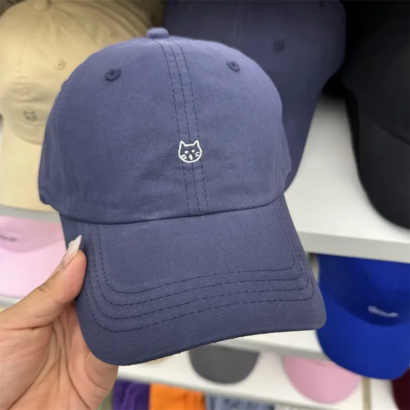 Sweet Kitten Embroidered Baseball Cap for Women - Image 3