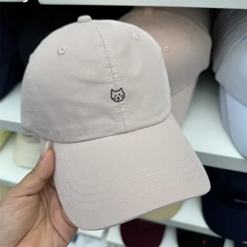 Sweet Kitten Embroidered Baseball Cap for Women - Image 5