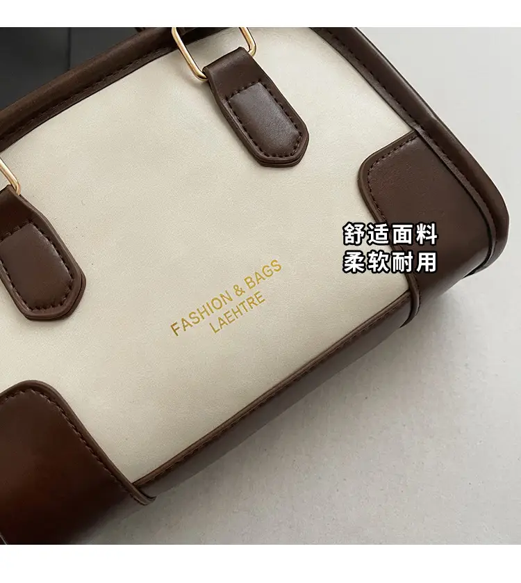 Retro Brown & Cream Shoulder Bag for Women 2025 — feature 3