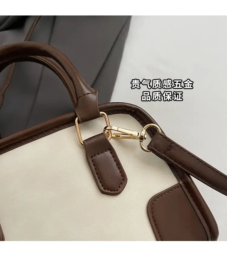 Retro Brown & Cream Shoulder Bag for Women 2025 — feature 4